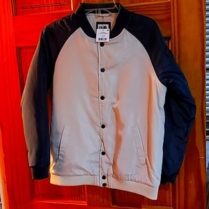 Cotton On Kids Vintage Navy&White Boys Airforce Bomber, Size 13/14